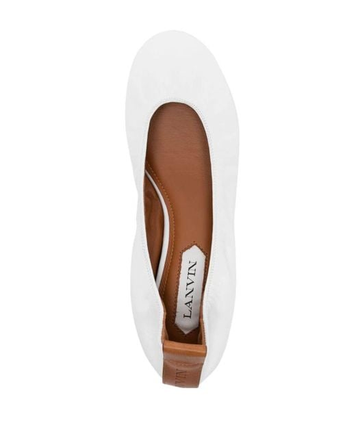 Lanvin White Ballerinas