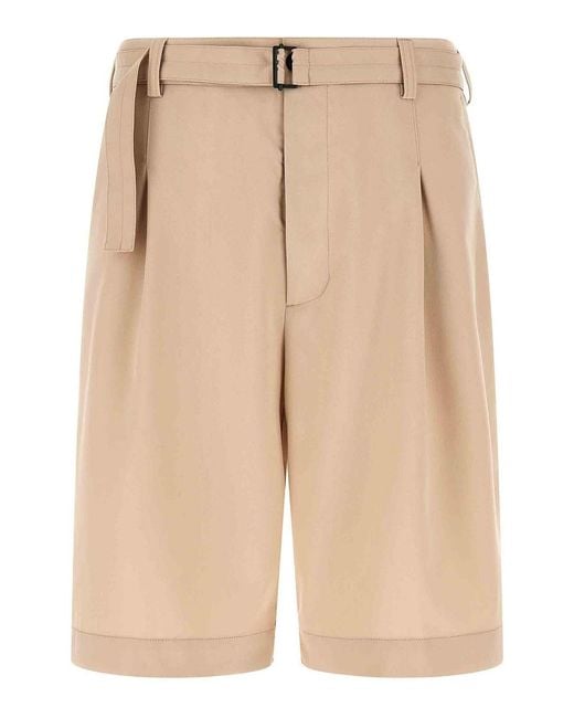 Cellar Door Natural Viper Bermuda Shorts for men