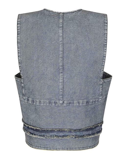 HUI Gray Denim Vest