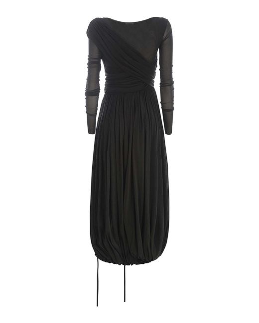 Philosophy Di Lorenzo Serafini Black Longuette Dress Philosophy