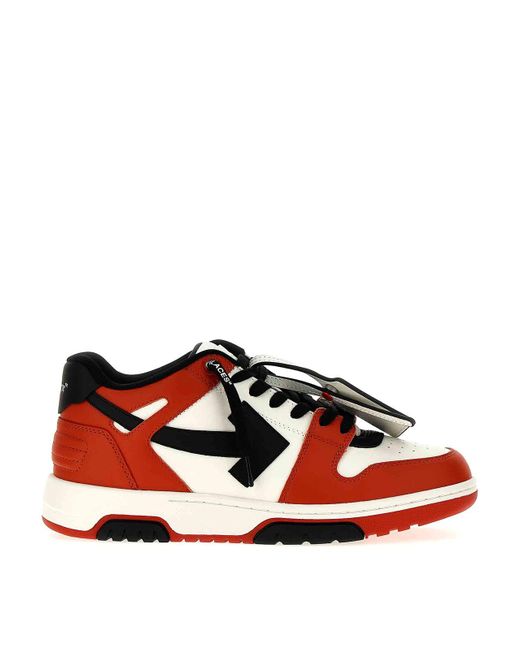 Off-White c/o Virgil Abloh Red Out Of Office Sneakers for men