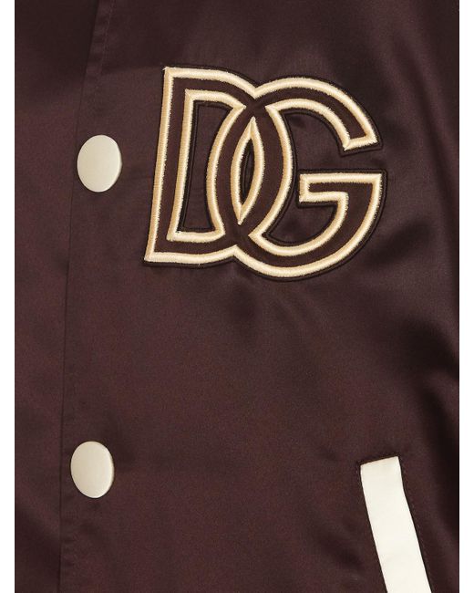 Dolce & Gabbana Brown Dg Patch Jacket for men