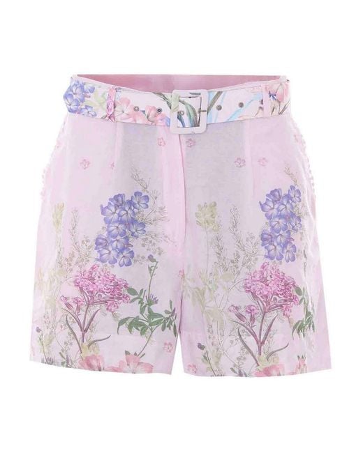 Charo Ruiz Pink Ibiza Pansy Shorts
