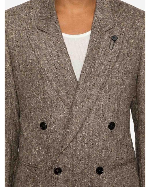 Lardini Brown 'Attitude Drop 7 Reg' Jacket for men