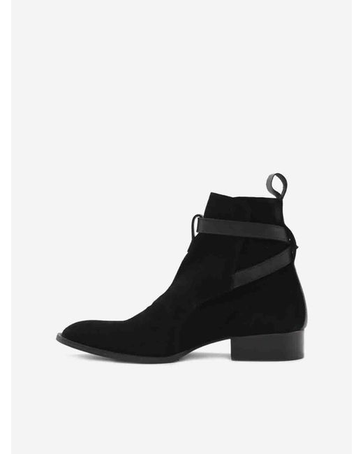 Giuliano Galiano Black Ankle Boots for men