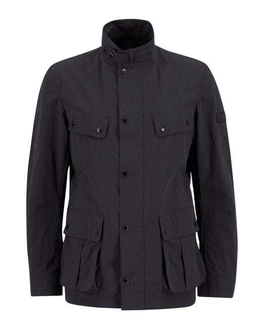 Barbour Blue Coat With Pocket for men