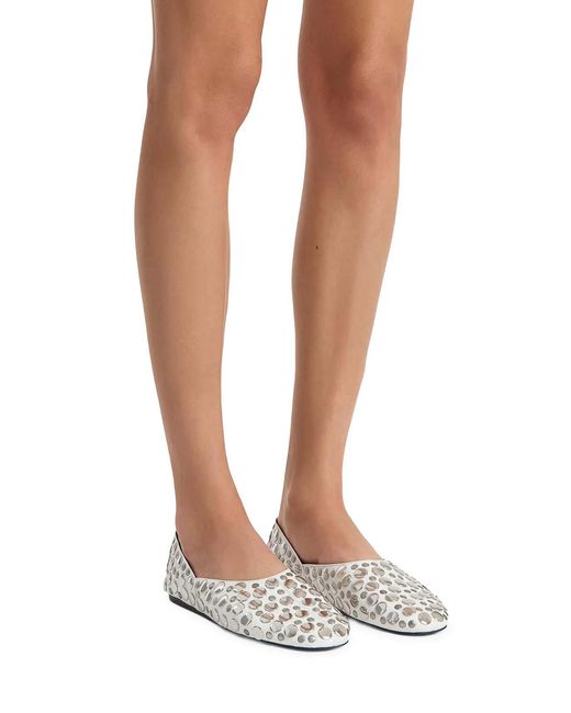Khaite White Jane Flat