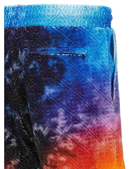 Casablanca Blue The Gradient Towelling Bermuda Shorts for men