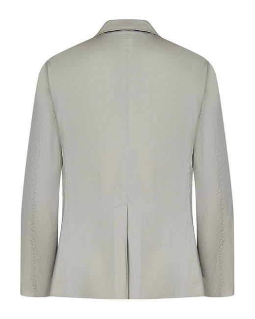 Low Brand Gray Comfort Fit Single-Breasted Blazer for men