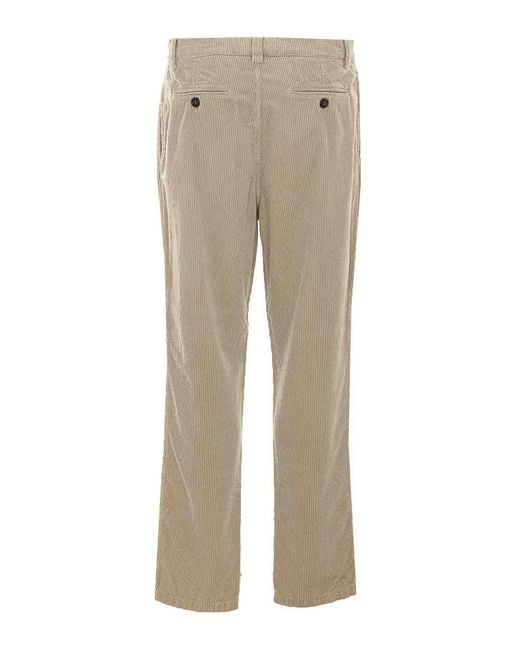 Brunello Cucinelli Natural Velvet Pants for men