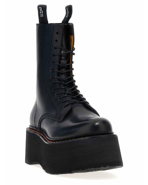 R13 Black X-Stack' Boots