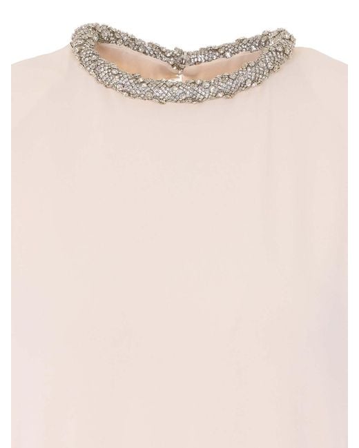 Elisabetta Franchi White Butter Embroidered Dress