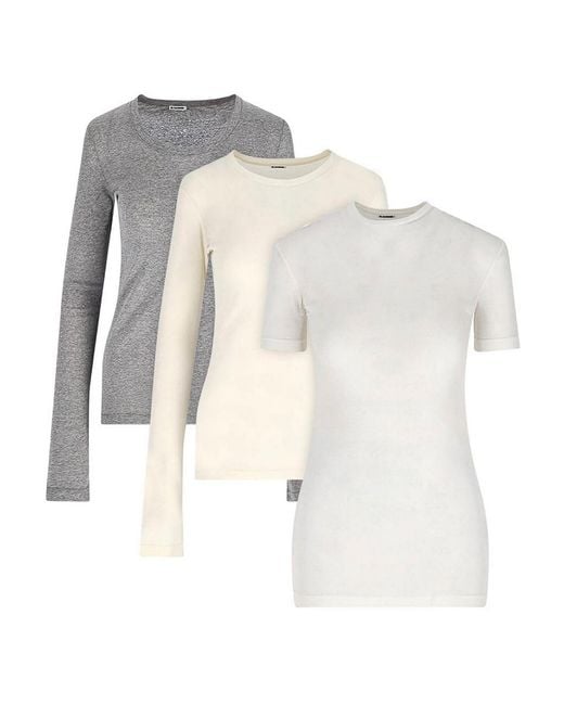 Jil Sander White Set Top