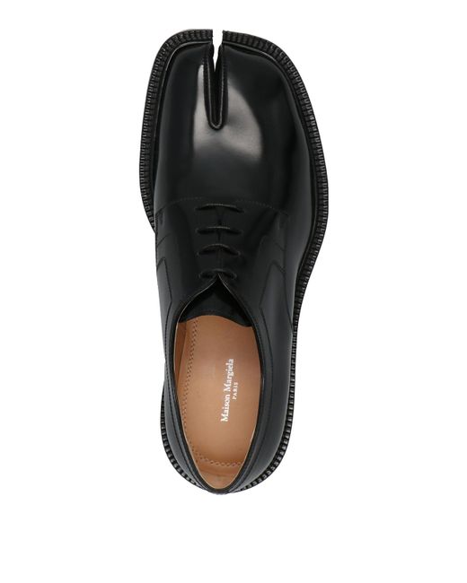 Maison Margiela Black Tabi Lace Up Shoes for men