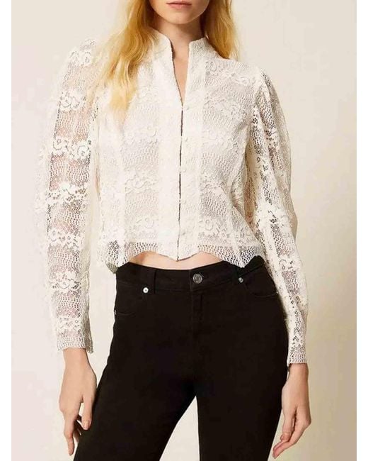 Twinset Natural Lace Jacket