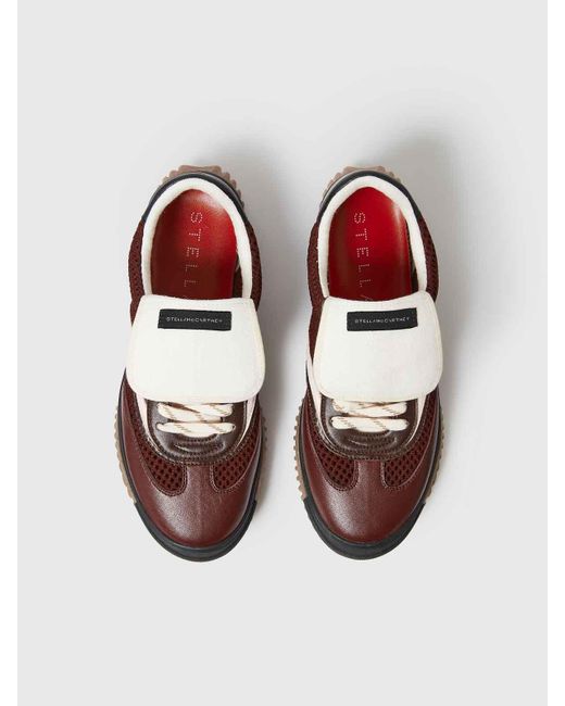 Stella McCartney Brown S Wave Sport Sneakers With Mesh Panels