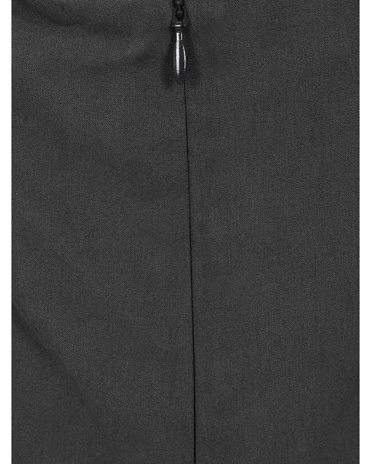 Max Mara Black Silk Canvas Top