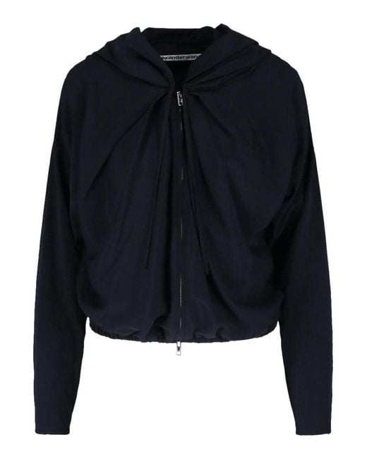 Alexander Wang Blue Zip Sweatshirt