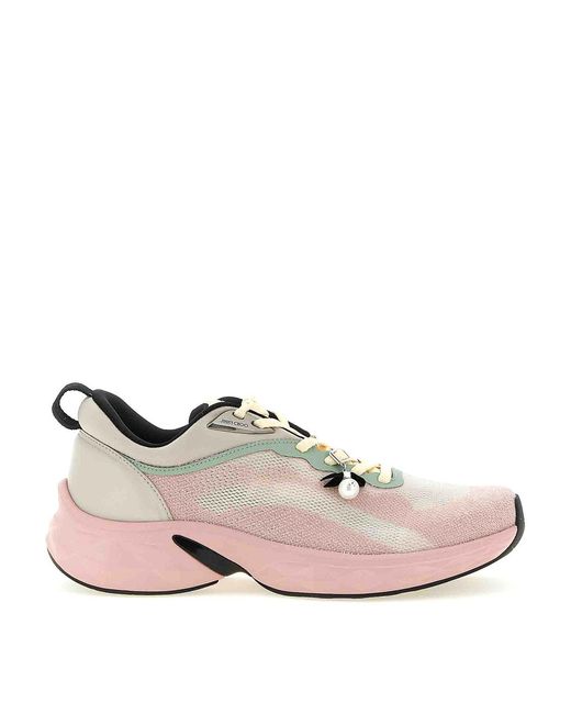 Jimmy Choo Multicolor Diamond Run Sneakers