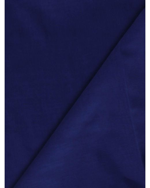 Max Mara Blue Stole In Silk