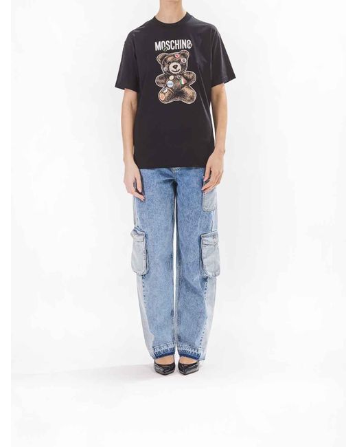Moschino Black Large Bear T-Shirt