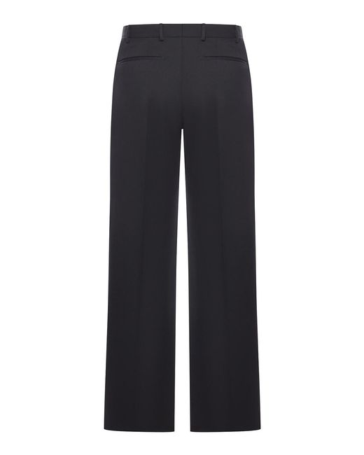 PT Torino Blue Tailored Wool Trousers for men