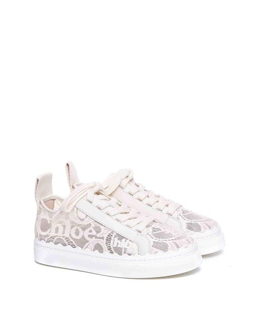 Chloé White Lauren Sneakers
