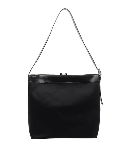 Borsa A Tracolla Vera Maxi di A.P.C. in Black da Uomo