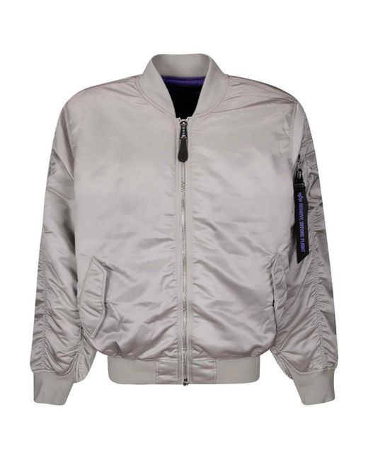 Alpha Industries Gray Bomber Jacket for men