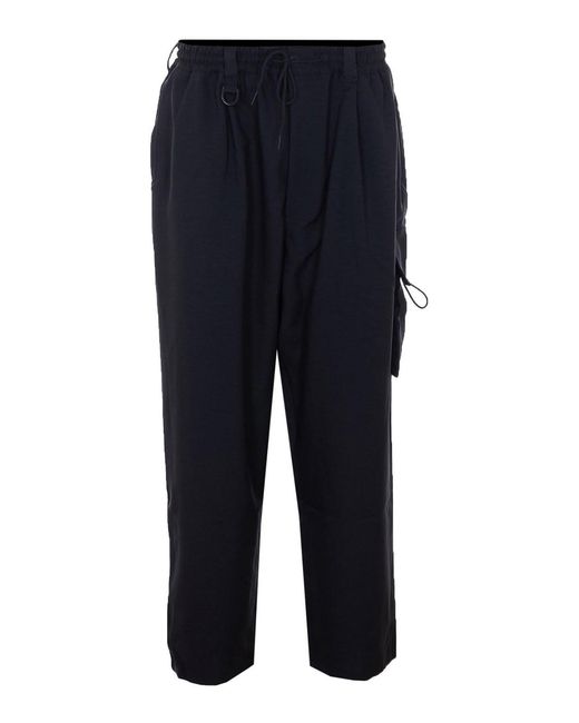 Y-3 Blue Cargo Track Pants for men