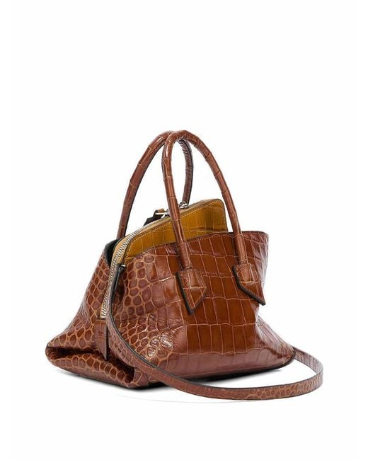 The Attico Brown La Passeggiata Mini Handbag