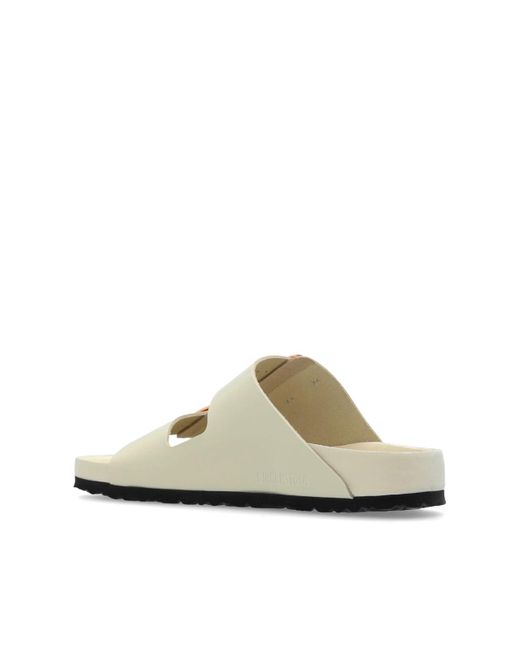Birkenstock White Arizona Big Buckle Sandals