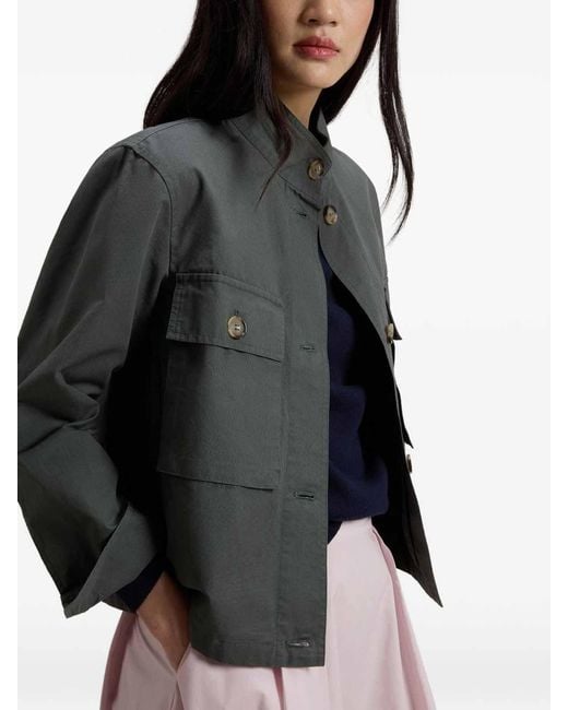 Woolrich Gray Canvas Field Overshirt