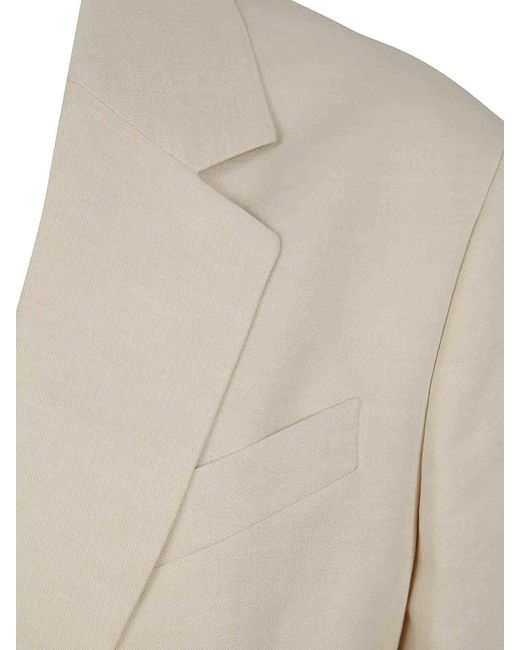 Filippa K Davina Cotton Linen Blazer in White | Lyst