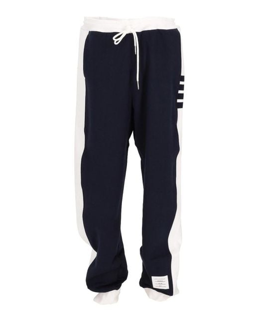 Thom Browne Blue Sweatpants 4 Bar for men