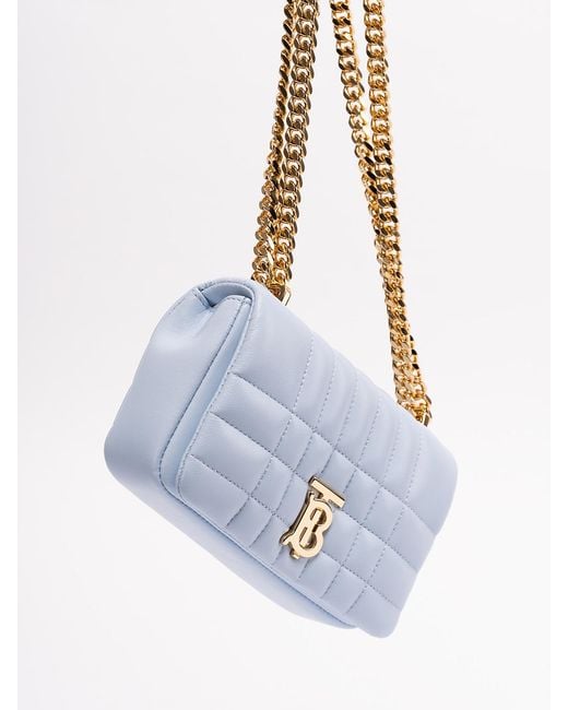 Burberry Blue Mini 'Lola' Clutch Bag