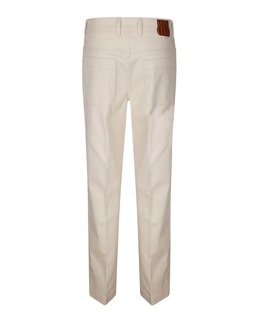 Moncler Natural Straight Trousers