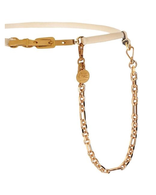 Etro Metallic Belts