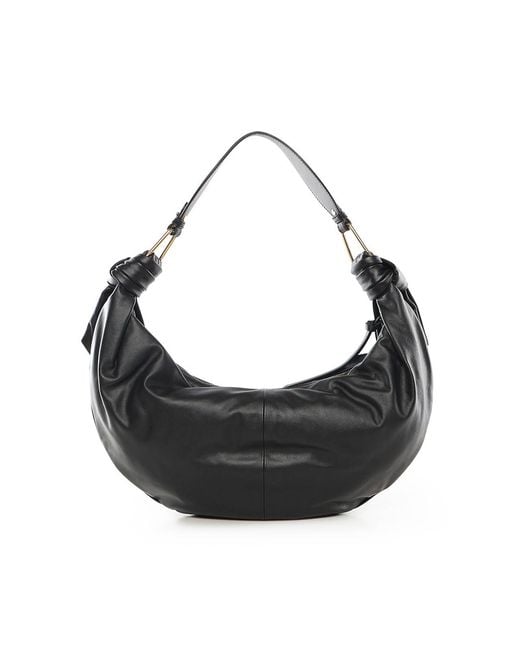 Coccinelle Black Furoshiki Leather Bag
