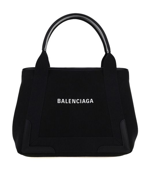 Balenciaga Black Canvas Tote Bag