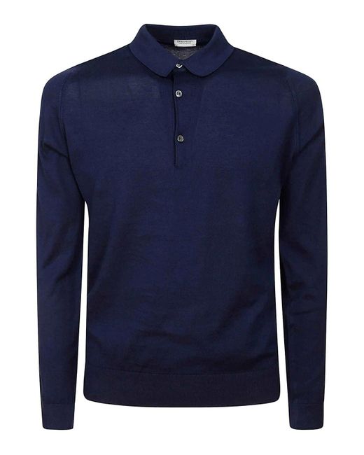 John Smedley Blue Bradwell Shirt for men