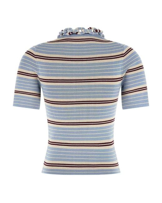 Rabanne Blue Chain T-Shirt