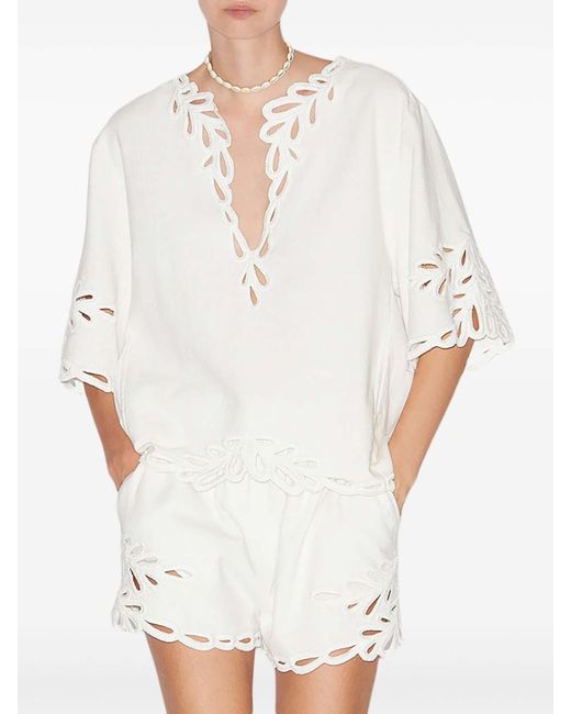 Isabel Marant White Top Shana