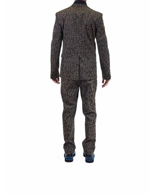 Just Cavalli Gray Completo Animalier for men