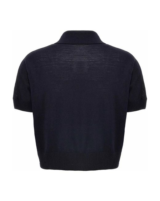 Khaite Blue Morgane Top
