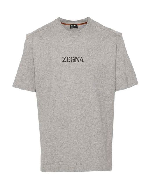 Zegna Gray T-shirt for men