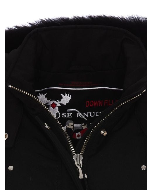Moose Knuckles Black Stirling Parka