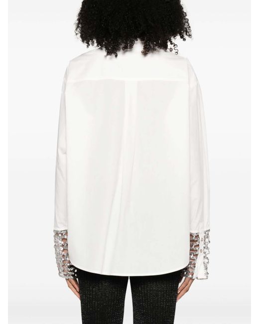 Forte Forte White Shirt With Sequin Detail