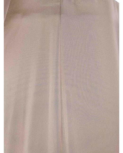 Blugirl Blumarine Natural Satin Long Trousers