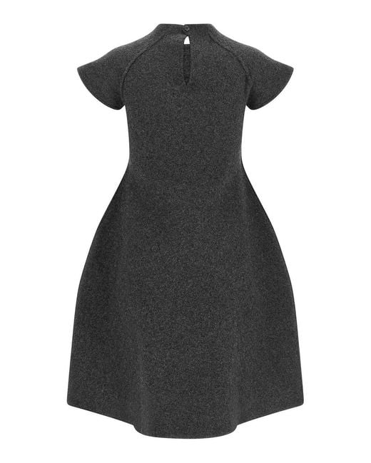 Jil Sander Black Virgin Wool Dress